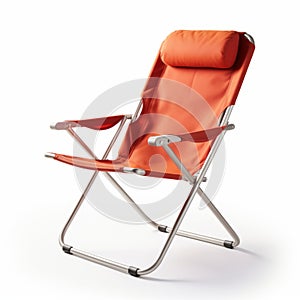 High Quality Orange Folding Chair With Cupholder