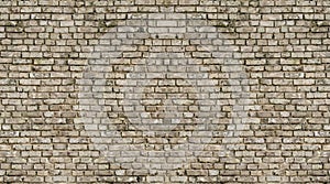Vintage White Washed Brick Wall Texture - Aged Gray Masonry Background