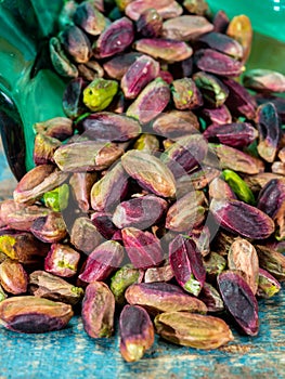 High quality peeled italian pistachio nuts from Bronte, Sicily