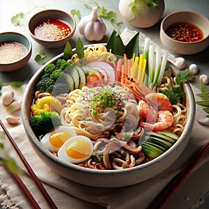 High quality photo Visually Stunning Korean Shin Ramyeon Korean Food