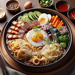 High quality photo Visually Stunning Korean Shin Ramyeon Korean Food