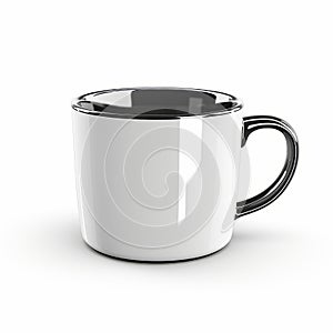 High Quality Photorealistic Mug With Blacksilver Trim Gimp Cup