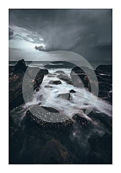 High quality Print frame of Seascape in Sri Lanka photo