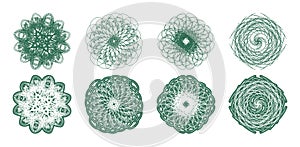 High quality rossete vector elements.