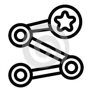 High quality software icon outline vector. Debugging programming test