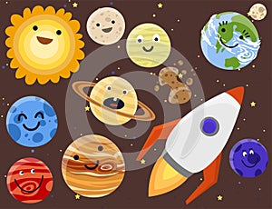 High quality solar system space planets flat universe astronomy