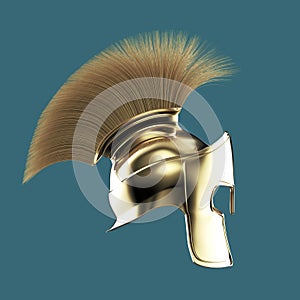 high quality spartan helmet, Greek roman warrior Gladiator, legionnaire heroic soldier, sprts fan render isolated photo