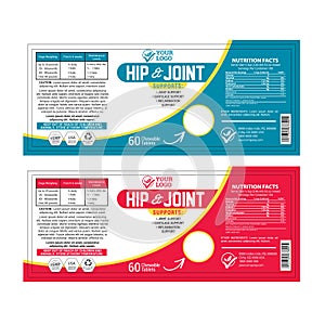 High Quality Supplement Label Template