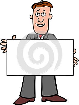 High quality vector of adult man holding a demonstration board
