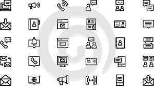 Dialogue assets icons High-Quality Vector Icons Collection with Editable Stroke. Ideal for Professional and Creative photo