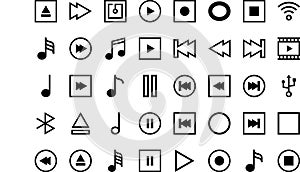 Media collection icons High-Quality Vector Icons Collection with Editable Stroke. Ideal for Professional and Creative photo