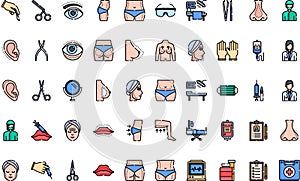 Plastic-surgery High-Quality Vector Icons Collection with Editable Stroke. Ideal for Professional and Creative Projects. photo