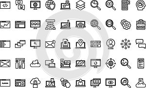Web design icons High-Quality Vector Icons Collection with Editable Stroke. Ideal for Professional and Creative Projects photo
