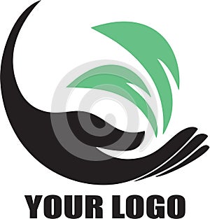 High quality vector logo of the importance of protecting the environment