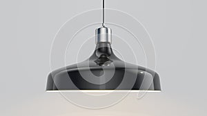 High realism Light bulb on white background.3D illustration