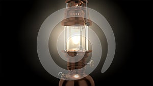 High res 3d rendered petroleum lamp