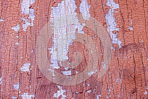 high res of old grunge, cracked and weathered pale reddish brown wood traditional door texture close up background