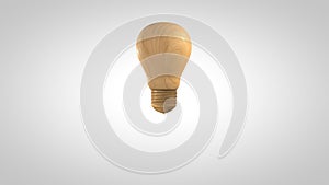 High res wooden lightbulb photo