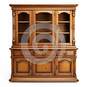 High Resolution 3d Antique Wooden China Cabinet Hutch