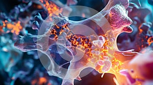 High Resolution Artistic Medical Visualization of Cellular Structures