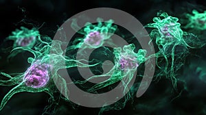 High Resolution Artistic Medical Visualization of Cellular Structures