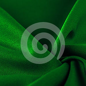 High resolution background texture, silk green fabric