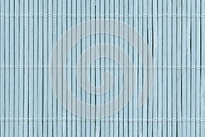 High Resolution Bleached Pale Blue Bamboo Rustic Place Mat Slatted Interlaced Coarse Grain Texture Detail