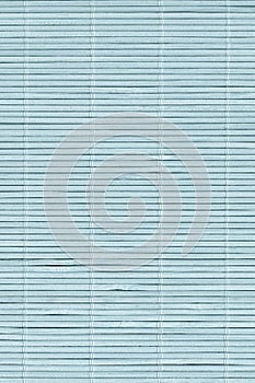 High Resolution Bleached Pale Blue Bamboo Rustic Place Mat Slatted Interlaced Coarse Grain Texture Detail