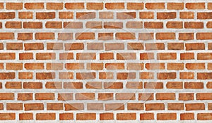 high resolution brick wall made of old red brick