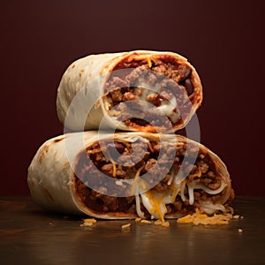 High-resolution Burrito Image With Meticulous Detailing