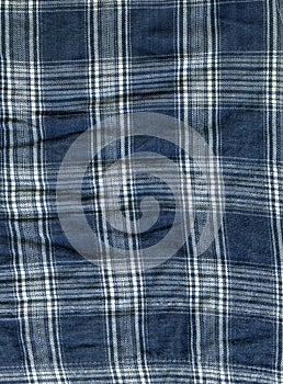 Cotton Fabric Texture - Blue & White Mesh