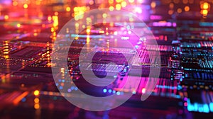 High-Resolution CMOS Photodetector Array Close-Up Image