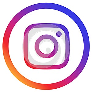 Coloured instagram logo icon