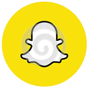 Colored snapchat logo icon