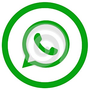 Coloured whatsapp logo icon