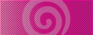 Pink metal stainless steel aluminum perforated pattern texture mesh banner background