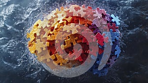 Abstract Puzzle Sphere