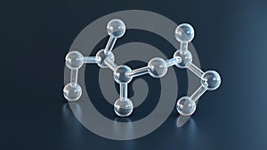 3D Molecular Model Visualization. Generative AI