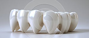 Close-up of Perfect White Teeth