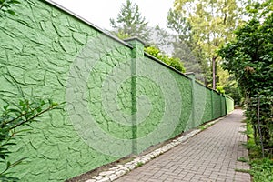 High-Resolution Green Wall Texture Background