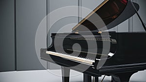 High-resolution illustration of a grand piano with intricate details and rich colors photo