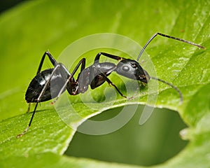 High-resolution image of an Ant Camponotus compressus from a closeup angle