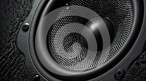 Audio Speaker Close-Up.