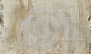 image of a beige aged linen texture on paper, gesso paint marks, scrapbook paper, distressed edges