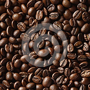 Seamless Coffee Bean Texture Pattern for Infinite Creations photo