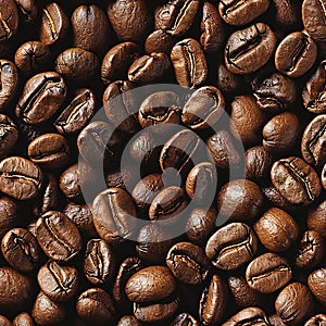 Seamless Coffee Bean Texture Pattern for Infinite Creations photo