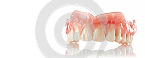 High-Resolution Image of Removable Dentures - Perfect for Dental Clinic Marketing and Education