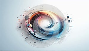 Sleek Technological Motif Abstract Background photo