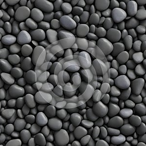 High-resolution nature closeup abstract 3D rendering a beautiful, shiny, zen gravel river rocks background texture