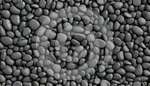 High-resolution nature closeup abstract 3D rendering a beautiful, shiny, zen gravel river rocks background texture